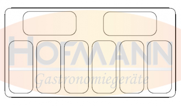 Speiseeisvitrine Bali, 354-18x5 ltr., -22/-15° C, 1202x858x1257